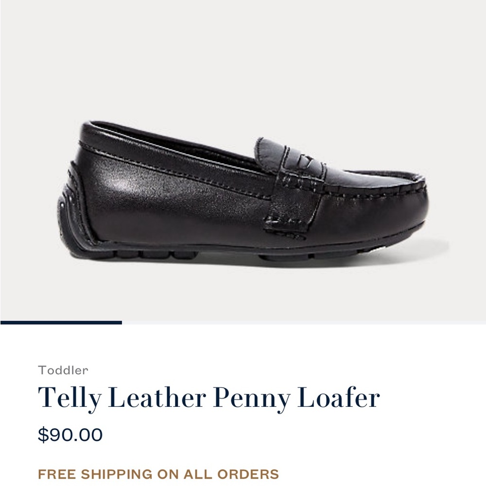RALPH LAUREN Toddler Telly leather penny loafer